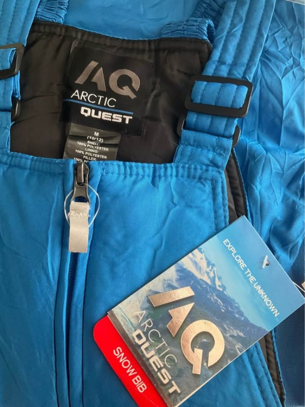 Arctic Quest Blue Snow Bibs M (10/12) NWT